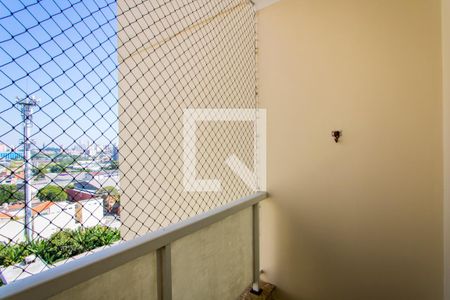 Varanda da sala de apartamento à venda com 2 quartos, 58m² em Vila Valparaíso, Santo André