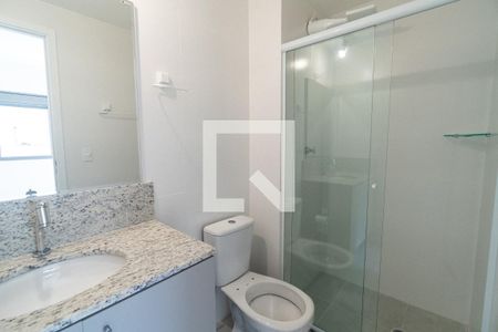 Banheiro da Suíte de apartamento à venda com 1 quarto, 34m² em Vila Guarani, São Paulo
