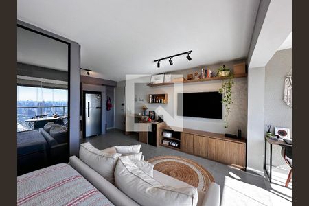 Sala de apartamento à venda com 1 quarto, 43m² em Santo Amaro, São Paulo