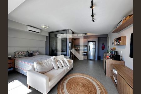 Sala de apartamento à venda com 1 quarto, 43m² em Santo Amaro, São Paulo