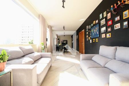 Sala de apartamento à venda com 4 quartos, 137m² em Carmo, Belo Horizonte
