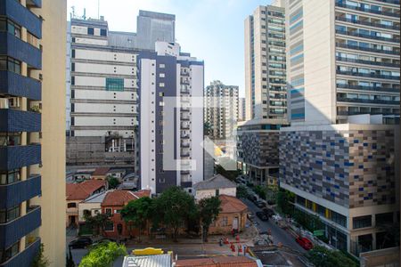 Vista da Varanda da Sala/Quarto de kitnet/studio à venda com 1 quarto, 25m² em Bela Vista, São Paulo