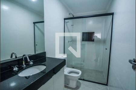Banheiro da Suíte de apartamento para alugar com 1 quarto, 64m² em Parque das Nações, Santo André