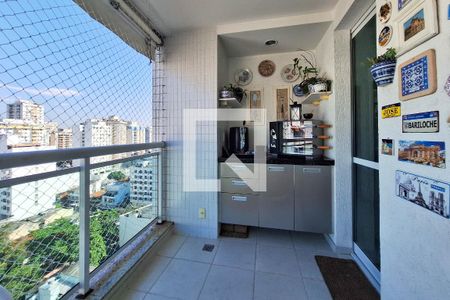 Varanda da Sala de apartamento à venda com 3 quartos, 114m² em Vital Brasil, Niterói