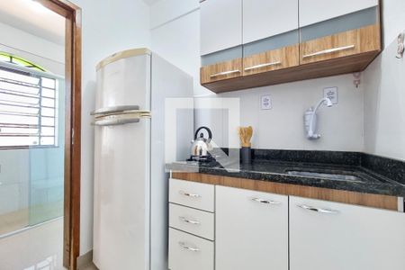 Cozinha de kitnet/studio para alugar com 1 quarto, 21m² em Jardim Esplanada, São José dos Campos