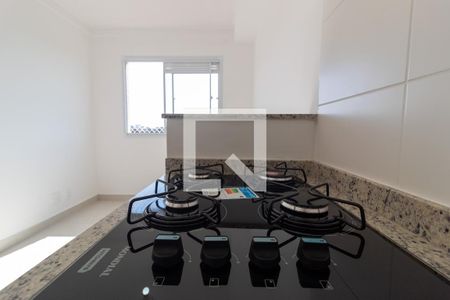 Cooktop Sala/Cozinha e Área de Serviço Conjugados de apartamento para alugar com 1 quarto, 29m² em Jardim Itacolomi, São Paulo