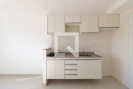 Armários Sala/Cozinha e Área de Serviço Conjugados  de apartamento para alugar com 1 quarto, 29m² em Jardim Itacolomi, São Paulo