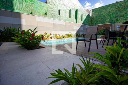 Studio para alugar com 28m², 1 quarto e sem vaga Studio para alugar com 28m², 1 quarto e sem vagaÁrea comum - Piscina
