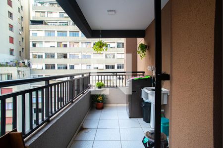 Varanda da Sala de apartamento para alugar com 2 quartos, 51m² em Centro, São Paulo