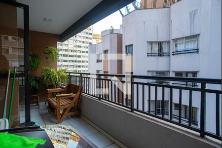 Varanda da Sala de apartamento à venda com 2 quartos, 51m² em Centro, São Paulo