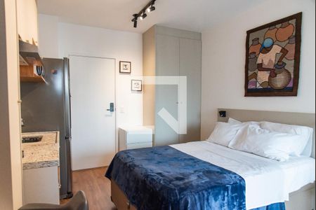 Sala quarto e cozinha de apartamento à venda com 1 quarto, 23m² em Vila Mariana , São Paulo