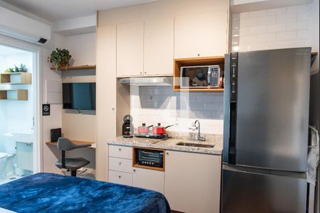 Sala quarto e cozinha de apartamento à venda com 1 quarto, 23m² em Vila Mariana , São Paulo