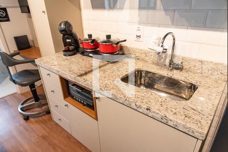 Sala quarto e cozinha de apartamento à venda com 1 quarto, 23m² em Vila Mariana , São Paulo