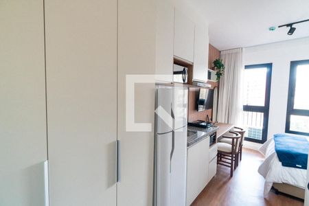 Cozinha de kitnet/studio para alugar com 1 quarto, 21m² em Vila Mariana, São Paulo