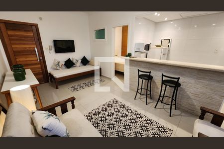 Sala de apartamento para alugar com 1 quarto, 39m² em José Menino, Santos