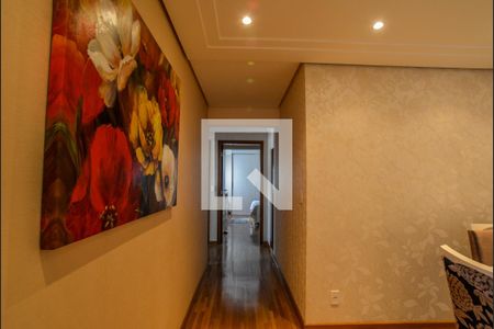Corredor de apartamento à venda com 3 quartos, 109m² em Jardim Bela Vista, Santo André