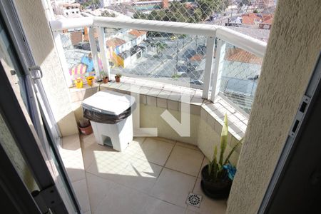 Varanda da Sala de apartamento para alugar com 2 quartos, 78m² em Campestre, Santo André