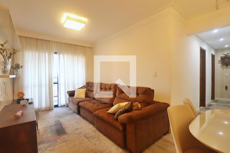Sala de apartamento à venda com 3 quartos, 88m² em Vila Curuca, Santo André