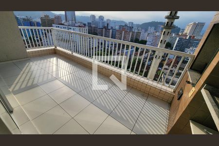 Varanda de apartamento para alugar com 3 quartos, 93m² em Encruzilhada, Santos