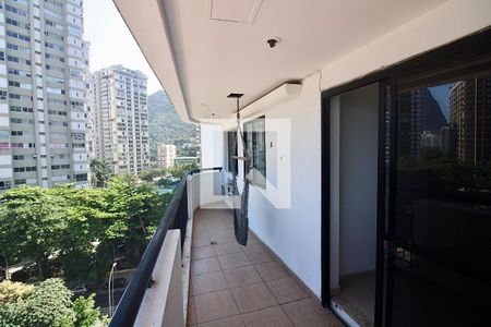 Varanda da Sala de apartamento para alugar com 2 quartos, 80m² em São Conrado, Rio de Janeiro