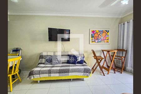Detalhe Sala de kitnet/studio para alugar com 1 quarto, 86m² em Ponta da Praia, Santos