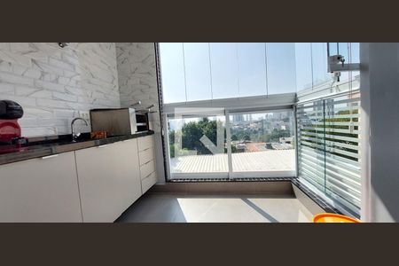 Varanda gourmet de apartamento à venda com 2 quartos, 61m² em Paraíso, Santo André