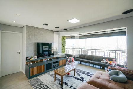 Sala e varanda de apartamento para alugar com 2 quartos, 72m² em Vila Esperança, São Paulo