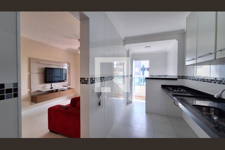 Cozinha de apartamento para alugar com 1 quarto, 53m² em Caiçara, Praia Grande