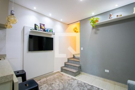 Sala de apartamento à venda com 2 quartos, 84m² em Vila Floresta, Santo André