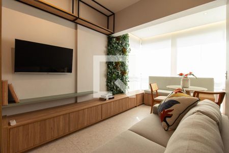 Sala - Varanda de apartamento para alugar com 1 quarto, 34m² em Vila Clementino, São Paulo