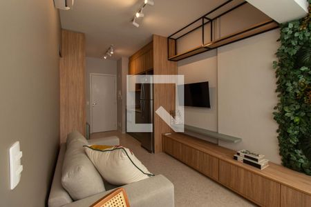 Sala - Varanda de apartamento para alugar com 1 quarto, 34m² em Vila Clementino, São Paulo