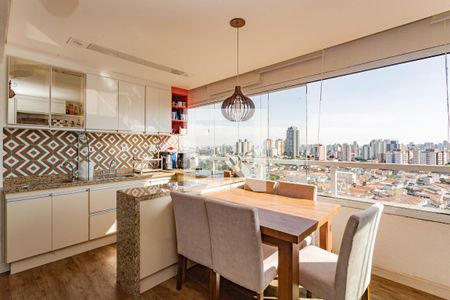 Varanda da Sala/Cozinha de apartamento à venda com 1 quarto, 42m² em Vila Dom Pedro I, São Paulo