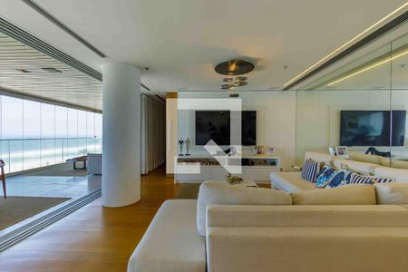 Sala de apartamento para alugar com 1 quarto, 130m² em Barra da Tijuca, Rio de Janeiro
