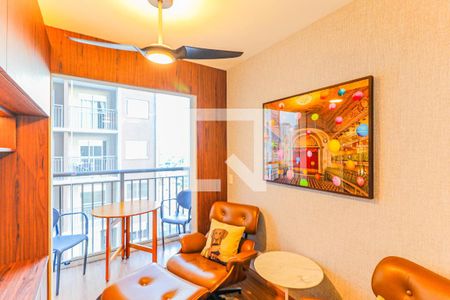 Sala de apartamento para alugar com 1 quarto, 28m² em Jardim Caravelas, São Paulo