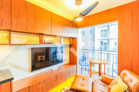 Sala de apartamento para alugar com 1 quarto, 28m² em Jardim Caravelas, São Paulo