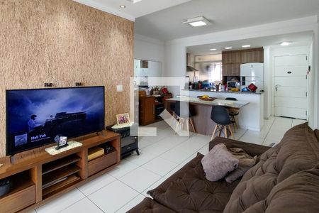 Sala de apartamento para alugar com 3 quartos, 90m² em Mirim, Praia Grande