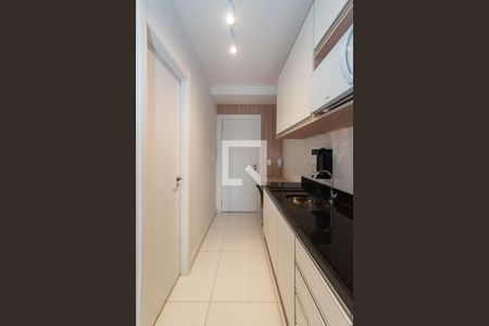 Cozinha de kitnet/studio à venda com 1 quarto, 23m² em Brooklin, São Paulo
