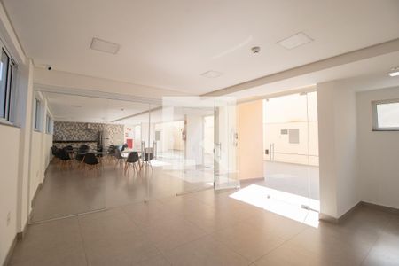 Área comum - Salão de festas de apartamento para alugar com 1 quarto, 38m² em Vila Assunção, Santo André