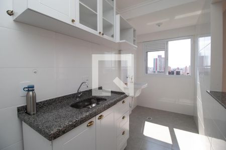 Cozinha de apartamento à venda com 1 quarto, 40m² em Vila Assunção, Santo André