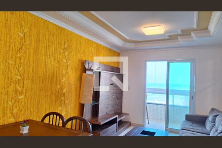 Sala de apartamento para alugar com 3 quartos, 80m² em Vilamar, Praia Grande