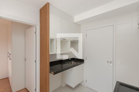 Cozinha de apartamento para alugar com 1 quarto, 32m² em Jardim Caravelas, São Paulo