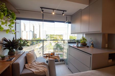 Quarto - Studio de kitnet/studio para alugar com 1 quarto, 28m² em Jardim das Acacias, São Paulo