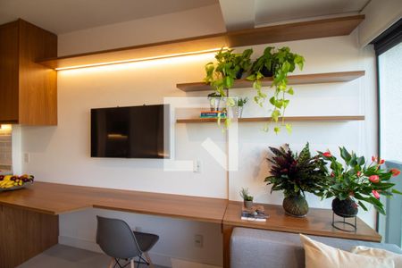 Quarto - Studio de kitnet/studio para alugar com 1 quarto, 28m² em Jardim das Acacias, São Paulo