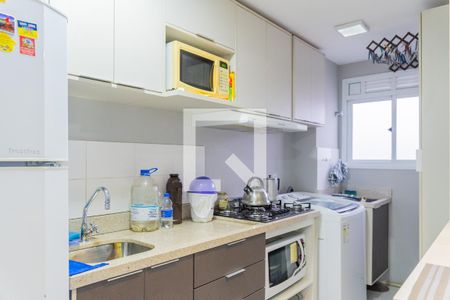 Cozinha de apartamento à venda com 2 quartos, 66m² em Cristal, Porto Alegre