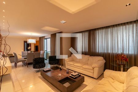 Sala  de apartamento à venda com 4 quartos, 180m² em Santo Agostinho, Belo Horizonte