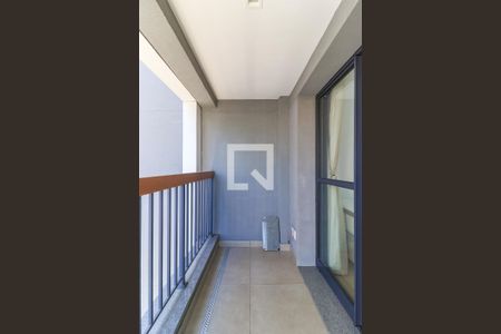 Varanda de kitnet/studio para alugar com 1 quarto, 25m² em Brooklin Paulista, São Paulo
