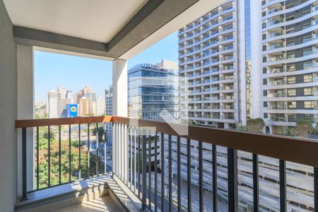 Varanda de kitnet/studio para alugar com 1 quarto, 25m² em Brooklin Paulista, São Paulo