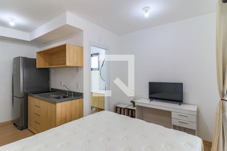 Sala/Quarto de kitnet/studio para alugar com 1 quarto, 25m² em Brooklin Paulista, São Paulo