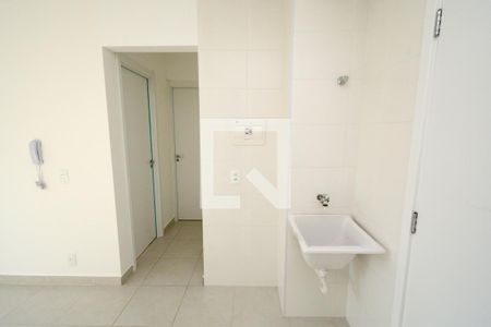 Cozinha e Área de Serviço de apartamento para alugar com 2 quartos, 32m² em Jardim Itacolomi, São Paulo