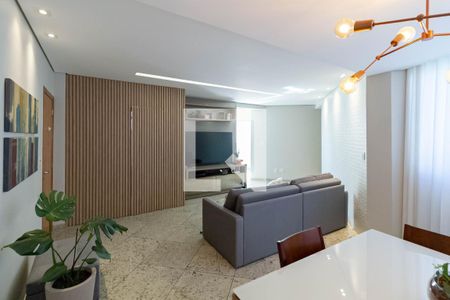 Sala  de apartamento à venda com 3 quartos, 96m² em Castelo, Belo Horizonte